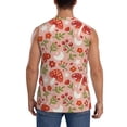 thumbnail image 4 of Haiem Men's Dragonfly Mushroom Print Tank Tops Summer Sleeveless Cut Off Workout T-Shirts Fitness Vest Athletic Undershirts-Small, 4 of 8