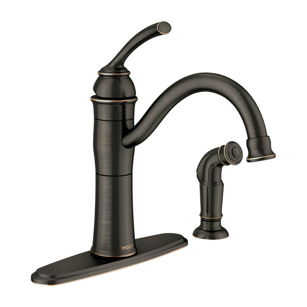 Moen Braemore OneHandle High Arc Kitchen Faucet with Side Sprayer