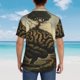 thumbnail image 4 of Balery Surreal Brain Tree Camisas hawaianas de manga corta para hombre, camisas playeras de corte holgado, camisas de vacaciones con botones,Medium, 4 of 7