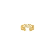 14K Yellow Gold Shiny Celtic Knot Toe Ring
