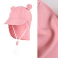 thumbnail image 4 of Zanarzt Toddler Beach Hats for Girls Baby Sun Hat Kids Summer UPF 50+ Toddler Bucket Hat Wide Brim Adjustable Beach Hats for Boys Girls Pink,1-2 Years, 4 of 7