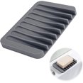 thumbnail image 1 of Jabonera de ducha gris, jabonera de encimera para baño, cocina, ducha, mantiene el jabón seco y limpio, 1 of 4
