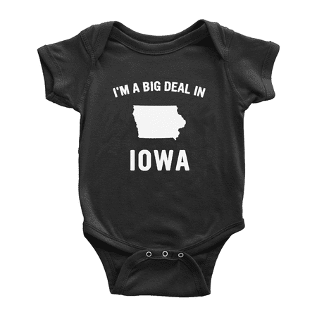 

Im A Big Deal in Iowa Cute Baby Bodysuits Boy Girl Unisex
