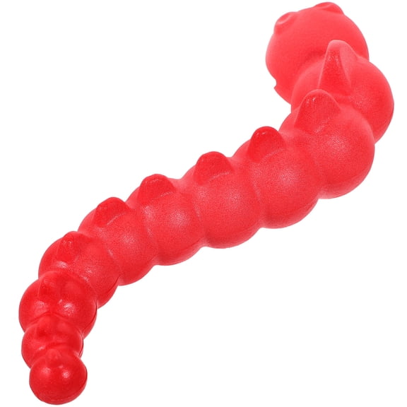 DINHEAROM Pet Interactive Chew Toy Interactive Dog Chew Toy Red TPR 1Pcs