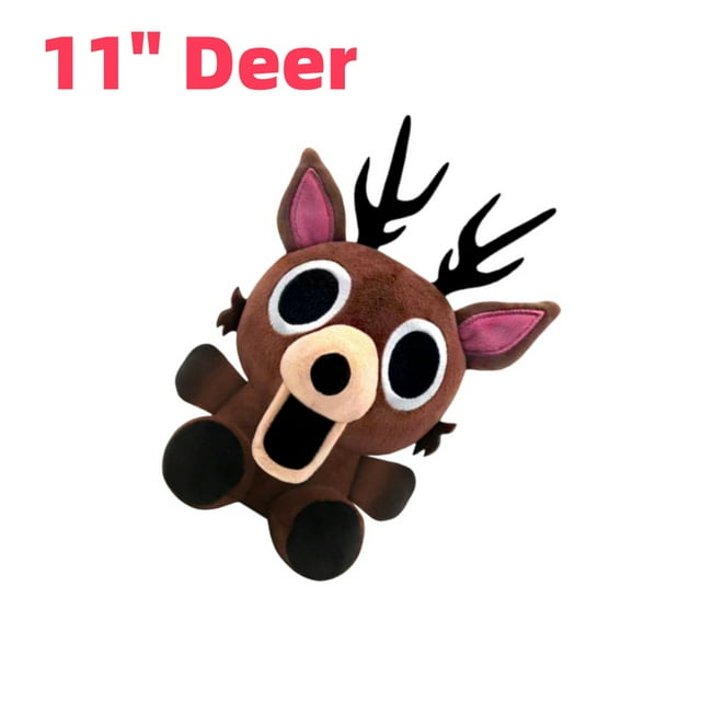 99 Nights in the Forest Plush Doll ,11inch Deer Plush Soft Cuddly Stuffed Toy Cute Kawaii Pillow Decoration Gift for Fans Stress Relief Plushie Merchandise