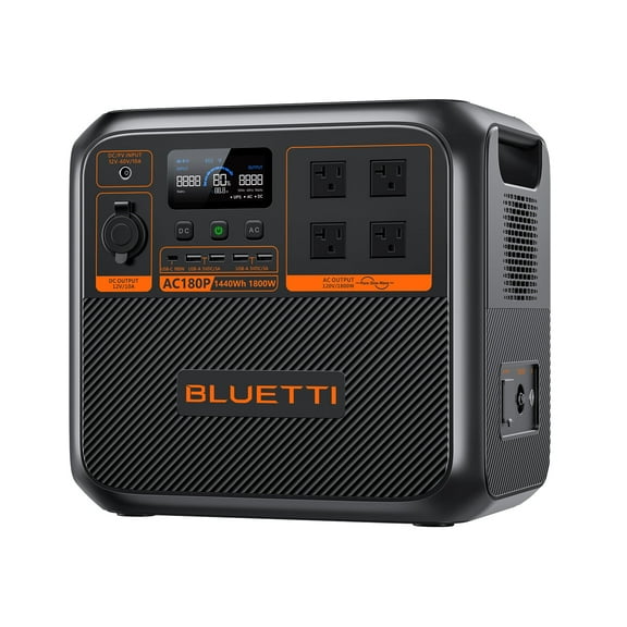 Bluetti ECO AC180P Power Station, 1440Wh | 1800W Portable Solar Generator for Off-Grid Living
