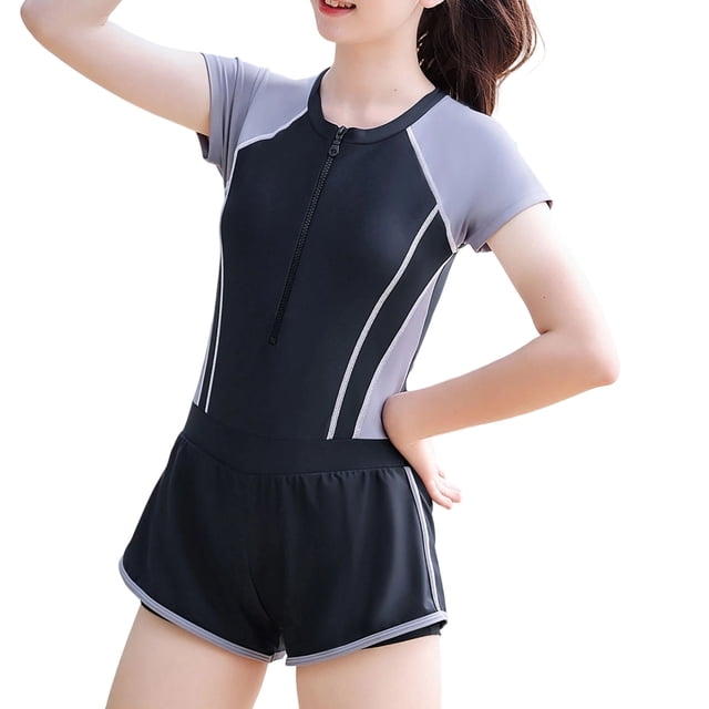 TIEVOSA Girls Swimsuits Rashguard Swim Set Bathing Suits Beach Shorts Swim Shirts Set 3-13 Years Old