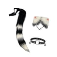 thumbnail image 1 of Conjunto de orejas y cola de , accesorios de disfraz para espectáculos de escenario, fiestas y disfraces. Estilo C, 1 of 10