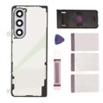 thumbnail image 1 of unique Back Glass Replacement for Galaxy Z Fold 5 5G F946 Transparent Phone Rear Panel Housing Cover with Camera Lens Phone Stand Repair Tools Kit Blu, 1 of 5