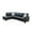Black-L, variant on Hommoo Faux Leather 3-Piece Couch Living Room Sofa Set, L Shaped Couch for Small Space, Black(Without Ottoman)