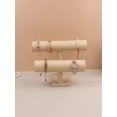 thumbnail image 4 of Double Layer Bracelet Display Stand In Black Velvet, 4 of 4