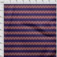 thumbnail image 3 of oneOone Cotton Poplin Fabric Floral & Chevron Block Printed Craft Fabric BTY 56 Inch Wide, 3 of 4