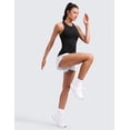 thumbnail image 3 of CRZ YOGA Seamless Workout Tank Tops for Women Hip Length Athletic Running Gym Sleeveless Shirts Racerback, 3 of 7