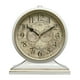 thumbnail image 1 of Reloj de mesa de diseño retro con números arábigos, elegante y silencioso. Blanco, 1 of 9