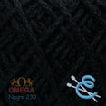 thumbnail image 2 of FANTASIA NO.8 [50grs] by Omega - 100% Mercerized Cotton Yarn Great for Thick Crochetting - Color: 32 - Black 230, 2 of 3