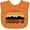 Orange, variant on Inktastic Anchorage Alaska Skyline Boys or Girls Baby Bib