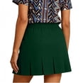 thumbnail image 3 of dazeni Fashion Pleated Skirt for Women with Pockets High Waist Casual Mini Skirt for Work Daily Wear, 3 of 6