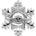 thumbnail image 3 of 14K White Gold 1/6Ct. Vibrant Moving Diamond Snowflake Chain Slide Made In India pm5167-016-wa, 3 of 5