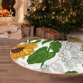 thumbnail image 5 of Rateoe Plump Sunflower And Sketch Pattern Christmas Tree Skirt with Ties , Christmas Tree Decorations, Farmhouse Christmas Decor Xmas Holiday Decorations-30", 5 of 6