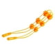 thumbnail image 4 of Masajeador de espalda con rodillo y cuerda para reducir la fatiga, correa de masaje manual portátil para espalda, cuello, hombros, piernas y cintura, color amarillo, 4 of 14