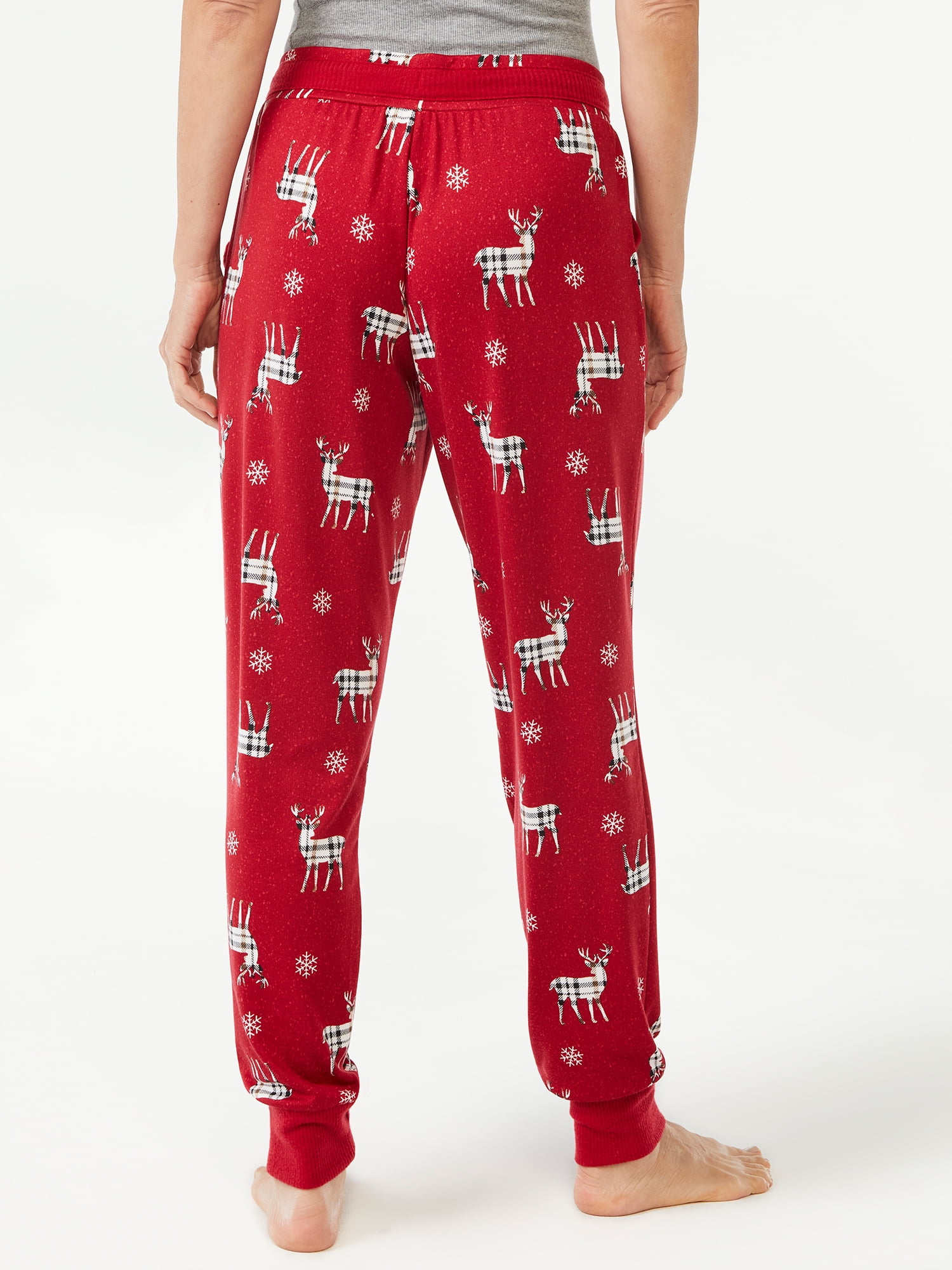 Joyspun Women's Hacci Knit Sleep Joggers, Sizes S to 3X