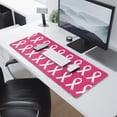 thumbnail image 2 of Long Mouse Pads for Desk,Pink Breast Cancer Desk Mats on Top Of Desks, Desk Mouse Pad Extra Large with 3mm Non-Slip Base and Stitched Edge for Gaming,Office,Work,Home 31.5x11.8in, 2 of 5