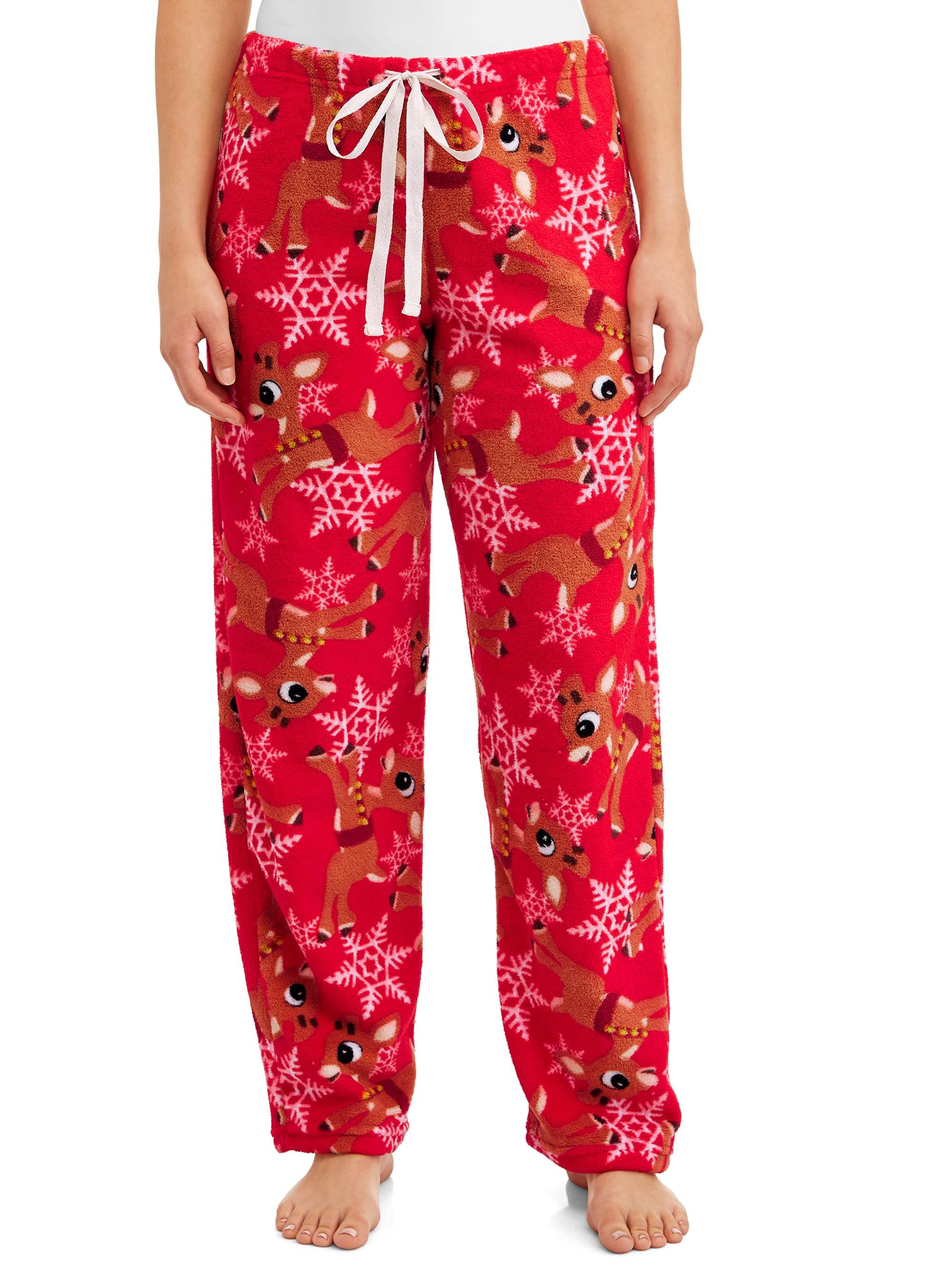 Rudolph Women's Plush Pajama Pant - Walmart.com