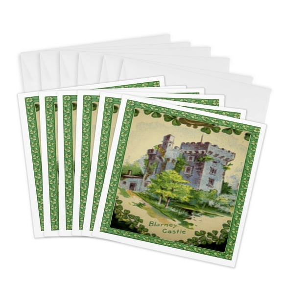 3dRose, Blarney Castle (Vintage), 6 Greeting Cards with envelopes