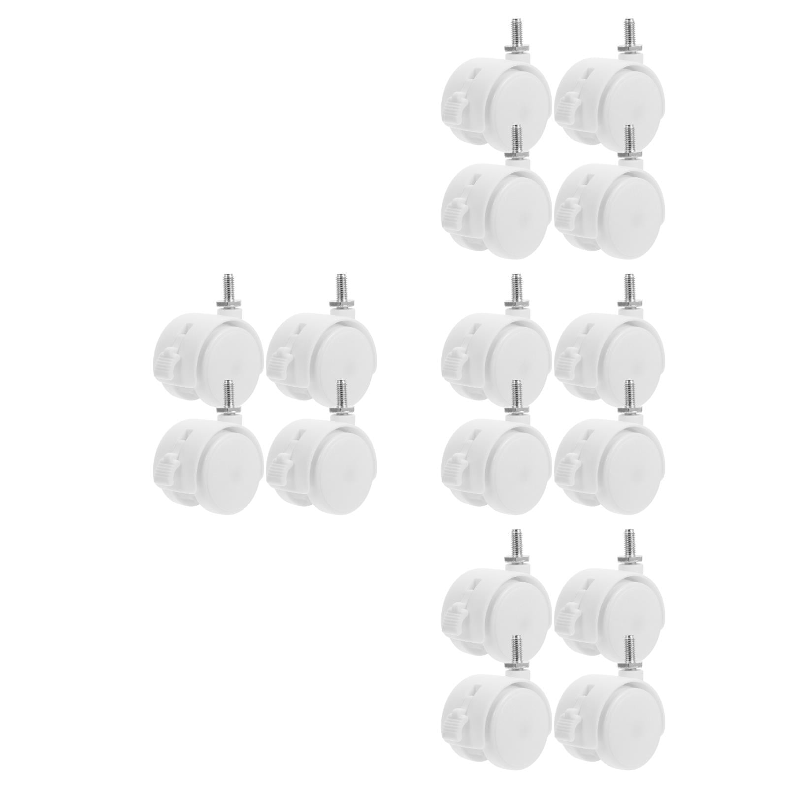 Worgeous 16 pcs  Wheels Furniture Chair Wheels Office Chair Caster Rolling Chair Wheels Computer Chair Wheels Rolling Chair Wheels Replacement Locking Chair Casters Furniture Casters