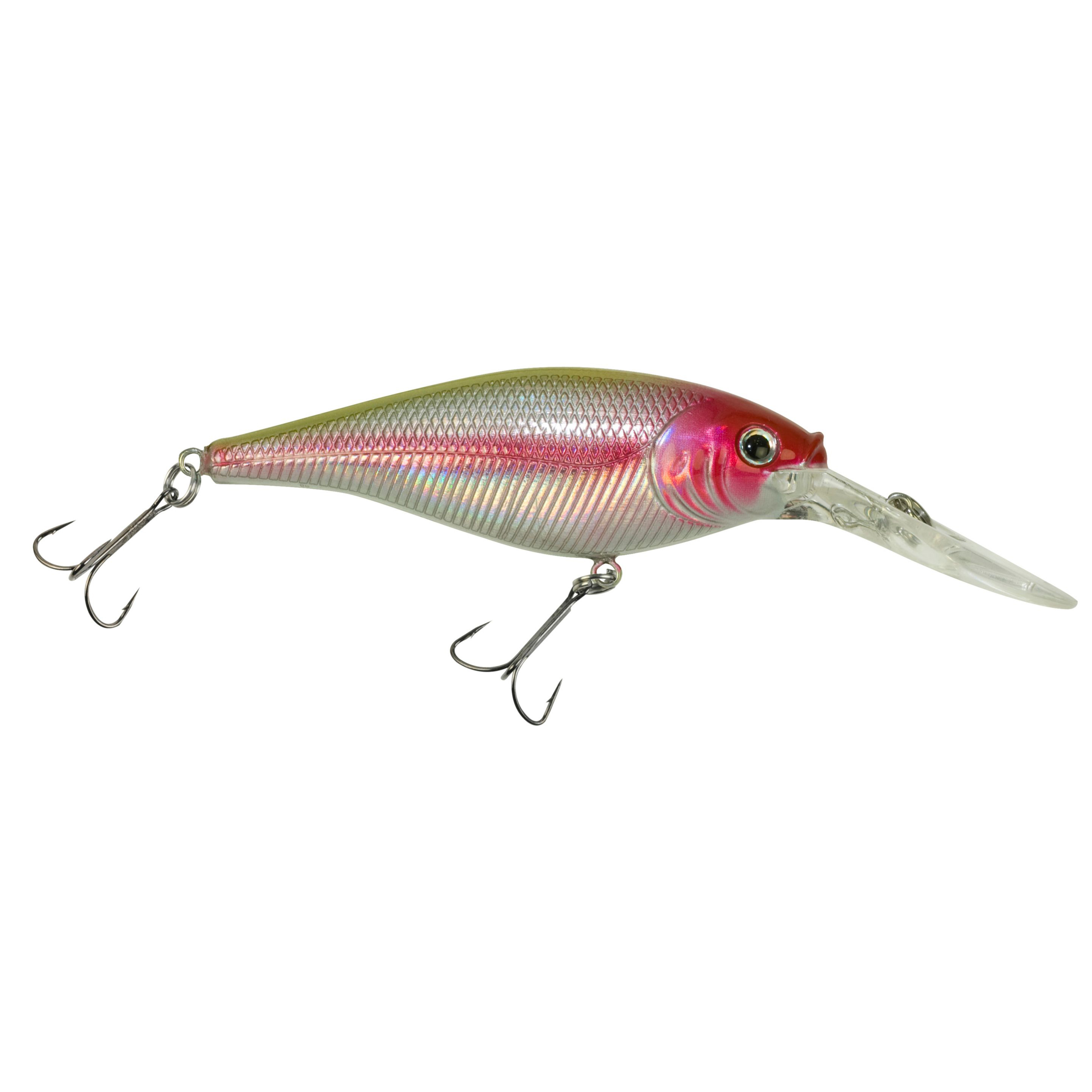 (2 pack) Berkley Flicker Shad Fishing Lure, Chrome Clown, 3/16 oz