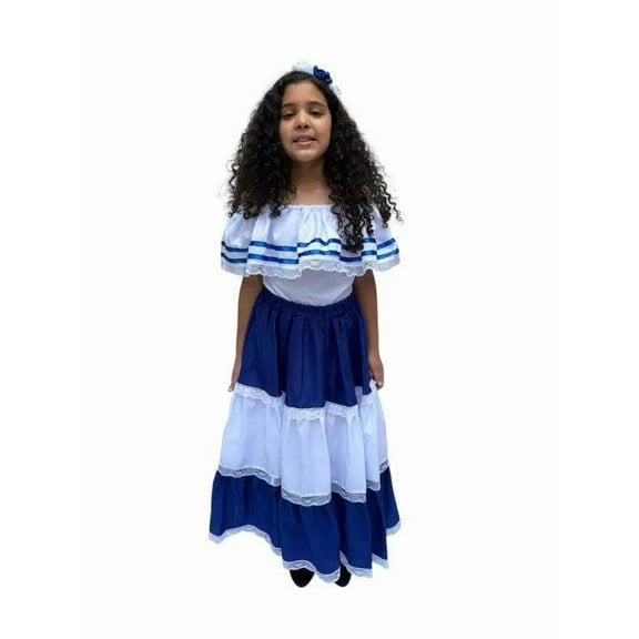 Salvadoran Traditional Girls Fiesta Dress