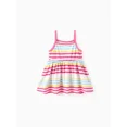 thumbnail image 2 of Care Bears Baby Girls Dresses Colorful Striped Cami Summer Dress Sizes 3-24 Months, 2 of 7
