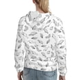 thumbnail image 7 of Uemuo Sea Turtle Pattern Women's Hoodie with Eye-catching Drawstrings- Casual Pullover Hoodie with Kangaroo Pocket, Stylish Hooded Sweatshirt-X-Large, 7 of 7