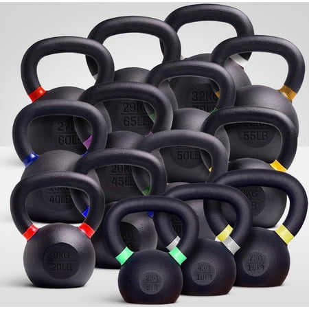 French Fitness Cast Iron Kettlebell Set 5-70 lbs (New)