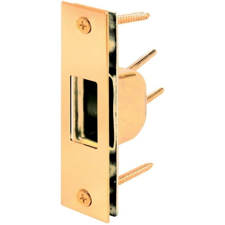 Polished Brass Strike Plate - Prime Line U9539 4-7/8