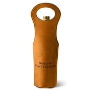 Jds Marketing Personalized Leatherette Wine Tote