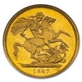 thumbnail image 2 of 1887 Great Britain Gold Two Pounds Victoria MS-64 NGC, 2 of 2