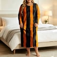 thumbnail image 4 of PNTUTB Women's Plus Size Nightgown Halloween Print Crew Neck Long Sleeve Sleepwear Dress Comfortable Loose Casual Trendy Maxi Dress, 4 of 7