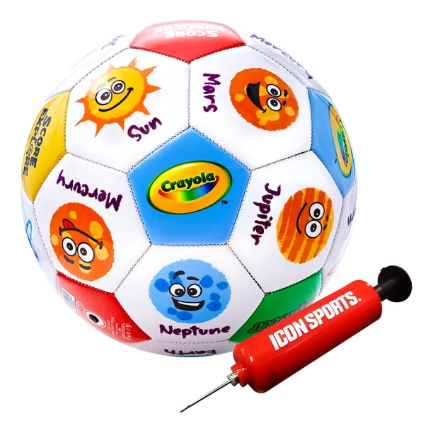 Balón de fútbol oficial Crayola - Unisex niños - CRAY82BL Galaxy Talla 5