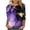 Purple, variant on Women's Clothing Plus Size Boho Summer Tops for Women 2026 3/4 Sleeve Blouse Women's Clothing Plus Womens Tops Plus Size