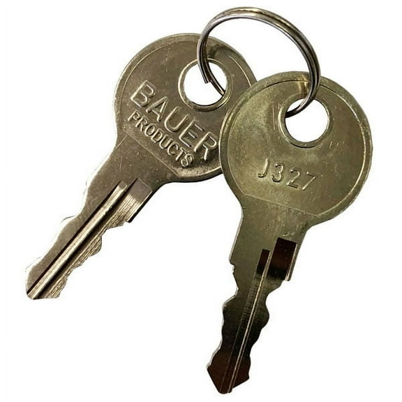 Bauer J327 Replacement Automotive Keys for T-Handles, Camper Toppers, 2 Count