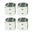 thumbnail image 2 of Naierhg 4Pcs Dice Shape Car Motorcycle Wheel Tyre Air Valve Stem Anti-dust Cover Caps, 2 of 8