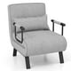 thumbnail image 1 of Sofá cama Convertible Costway Silla de Dormir Individual Gris claro, 1 of 9