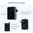 thumbnail image 2 of Wireless Doorbell [No Batteries Needed], Waterproof Doorbell Electronic Chime Set with 2 Plug-in Receivers, 150M Range, 2 of 5