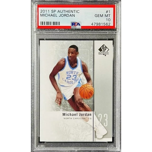 Michael Jordan 2011 Upper Deck SP Authentic Basketball Card #1 Graded PSA 10