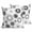White, variant on Throw Pillow Covers 18x18 Inch Set of 2 Black Circle Decorative Pillows Cushion Case Soft Square Pillowcases Lines Modern Abstract Art Throw Pillows for Couch Sofa Bed Chair Home Decor