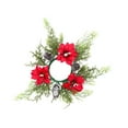 thumbnail image 5 of CoudarTitie Christmas Candle Rings Wreath Inner Diameter 4" for Wedding Holiday Birthday Style G, 5 of 9