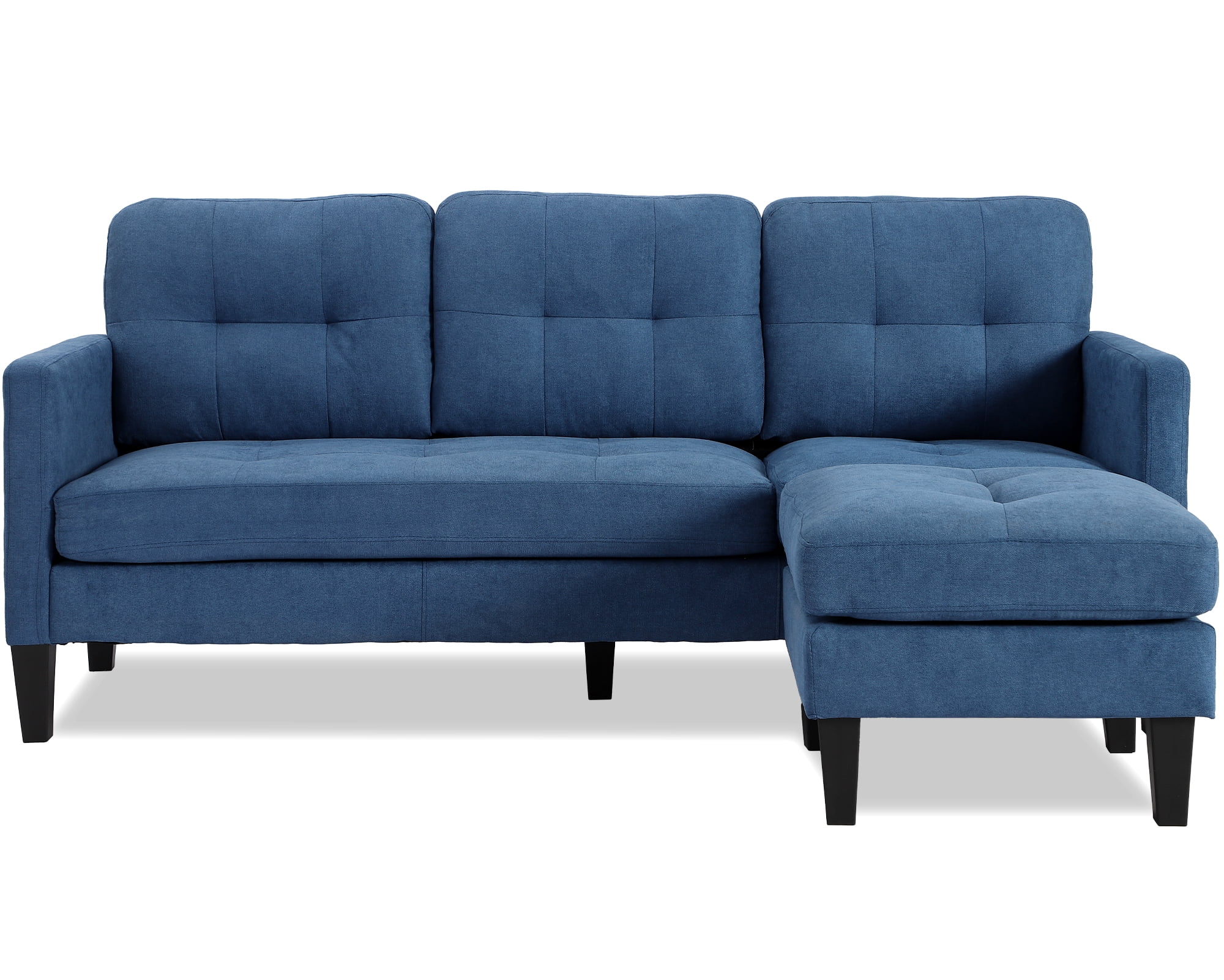 Haverchair Modern Sectional Sofa Couch with Reversible Chaise L-Shaped Couch for Living Room,BLUE