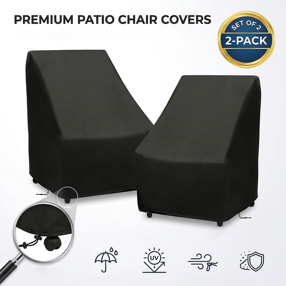 Patio Chair Covers, Waterproof Patio Furniture Covers, Heavy Duty and Waterproof Outdoor Lawn , 35"W x 35"D x 35"H