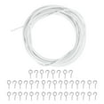 thumbnail image 1 of AURARMLET 20pcs Curtain Rope With Hooks For Easy Installation Living Bedroom And Bathroom For Window And Decor, 1 of 8